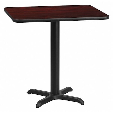 Rectangle Laminate Table, Laminate Top, Wood Grain MPN:XU-MAHTB-2430-T2222-GG