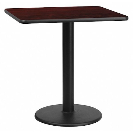 Square Laminate Table, Laminate Top, Wood Grain MPN:XU-MAHTB-3030-TR18-GG