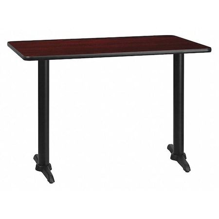 Rectangle Laminate Table, Laminate Top, Wood Grain MPN:XU-MAHTB-3042-T0522-GG