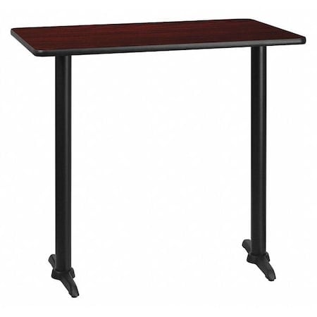 Rectangle Laminate Table, Laminate Top, Wood Grain MPN:XU-MAHTB-3042-T0522B-GG