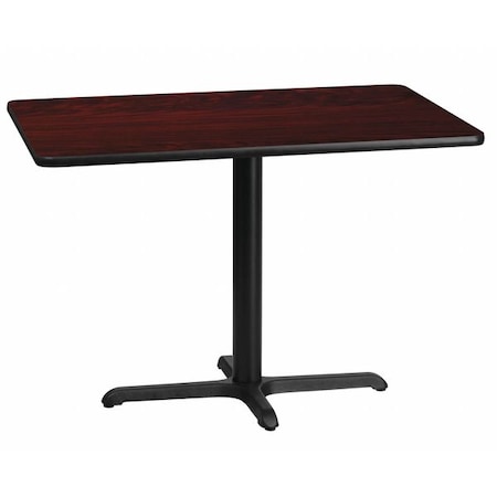 Rectangle Laminate Table, Laminate Top, Wood Grain MPN:XU-MAHTB-3042-T2230-GG
