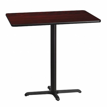 Rectangle Laminate Table, Laminate Top, Wood Grain MPN:XU-MAHTB-3042-T2230B-GG