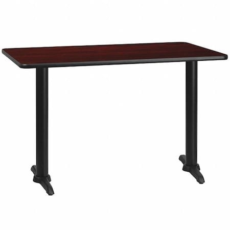Rectangle Laminate Table, Laminate Top, Wood Grain MPN:XU-MAHTB-3048-T0522-GG