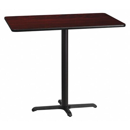 Rectangle Laminate Table, Laminate Top, Wood Grain MPN:XU-MAHTB-3048-T2230B-GG