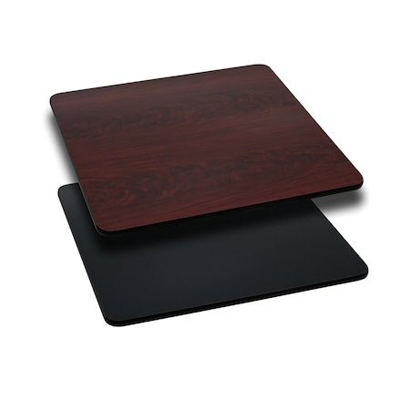 Square Table Top with Black or Mahogany MPN:XU-MBT-3030-GG