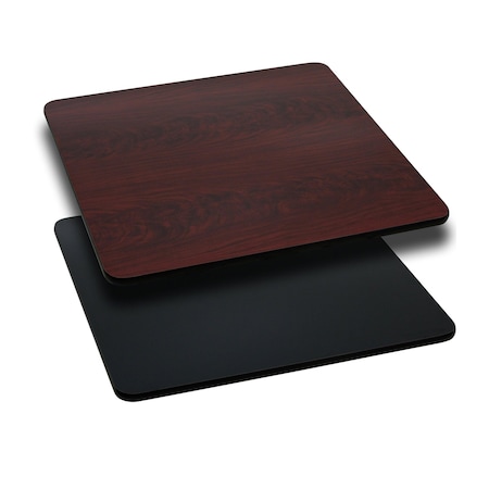 Square Table Top with Black or Mahogany MPN:XU-MBT-3636-GG