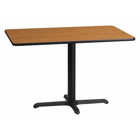 Rectangle Natural Laminate Table, Laminate Top, Wood Grain MPN:XU-NATTB-2442-T2230-GG