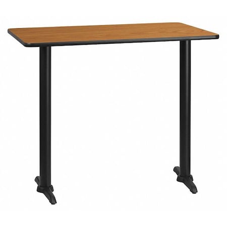 Rectangle Natural Laminate Table, Laminate Top, Wood Grain MPN:XU-NATTB-3048-T0522B-GG