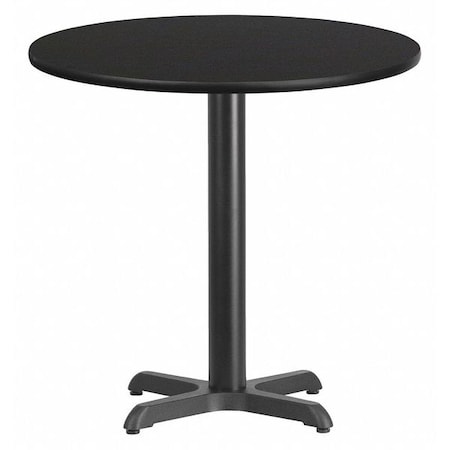 Round Laminate Table Top, Black MPN:XU-RD-30-BLKTB-T2222-GG