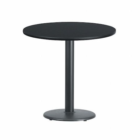 Round Laminate Table Top, Laminate Top, Wood Grain MPN:XU-RD-30-BLKTB-TR18-GG