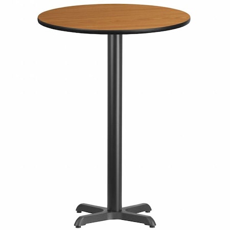 Round Natural Laminate Table, 30