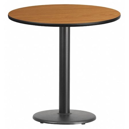 Round Natural Laminate Table, 30
