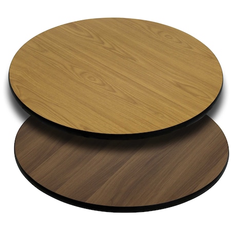 Round Table Top with Natural or Walnut R, Natural/Walnut MPN:XU-RD-42-WNT-GG