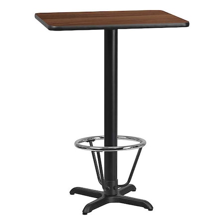 Rectangle Laminate Table, Laminate, Wood Grain MPN:XU-WALTB-2430-T2222B-3CFR-GG