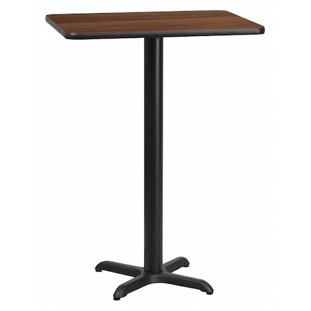 Rectangle Walnut Table, Rectangle w/X-Base, 24