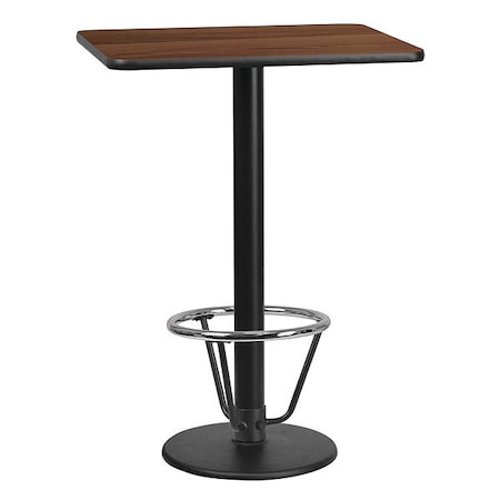 Rectangle Laminate Table, Laminate, Wood Grain MPN:XU-WALTB-2430-TR18B-3CFR-GG