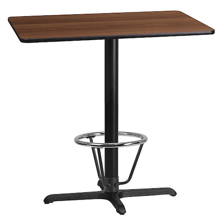 Rectangle Laminate Table, Laminate, Wood Grain MPN:XU-WALTB-2442-T2230B-3CFR-GG