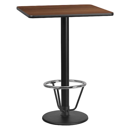Square Laminate Table, Laminate, Wood Grain MPN:XU-WALTB-3030-TR18B-3CFR-GG