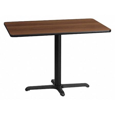 Rectangle Walnut Table, Rectangle w/X-Base, 30