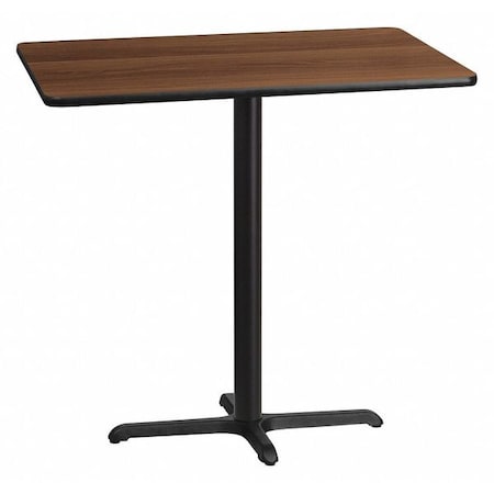 Rectangle Walnut Table, Rectangle w/X-Base, 30