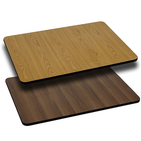 Natural/Walnut Reversible Top, 24 x 42 MPN:XU-WNT-2442-GG