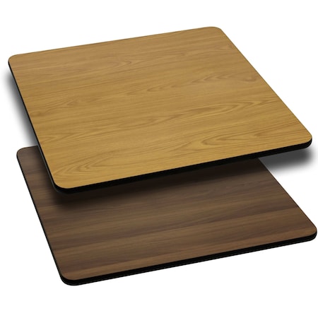 Square Table Top with Natural or Walnut, Natural/Walnut MPN:XU-WNT-4242-GG
