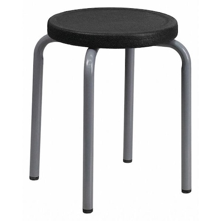 Stool, Welded Tube Leg, Black, 17