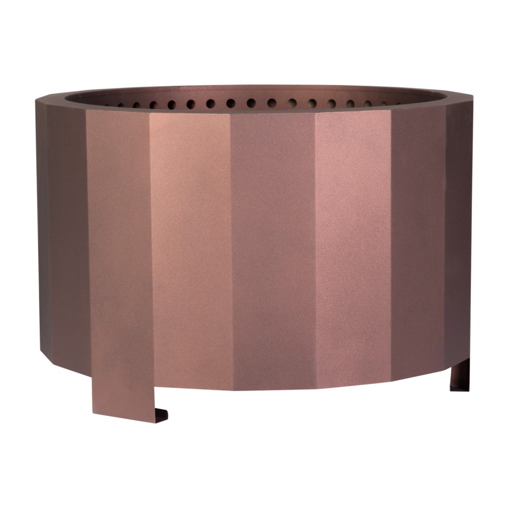 Flash Furniture Titus Commercial Grade Smokeless Outdoor Firepit With Waterproof Cover, 17-3/4inH x 27inW x 27inD, Bronze MPN:HYB220103PCBRZ