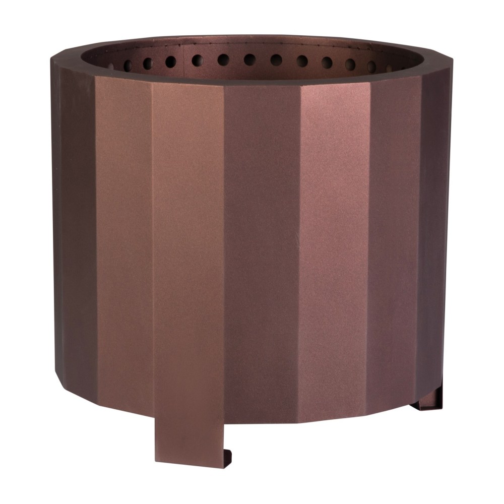 Flash Furniture Titus Commercial Grade Smokeless Outdoor Firepit With Waterproof Cover, 17-3/4inH x 19-1/2inW x 19-1/2inD, Bronze MPN:HYB22012PC19BRZ