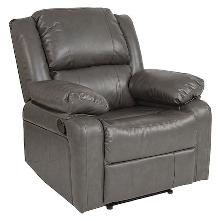 Harmony Series Leather Recliner, Gray MPN:BT-70597-1-GY-GG