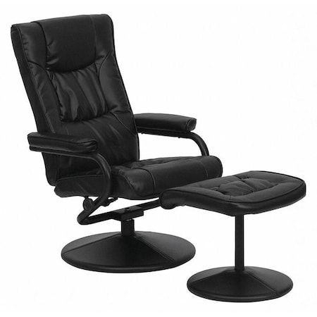 Black LeatherSoft Recliner with Ottoman MPN:BT-7862-BK-GG