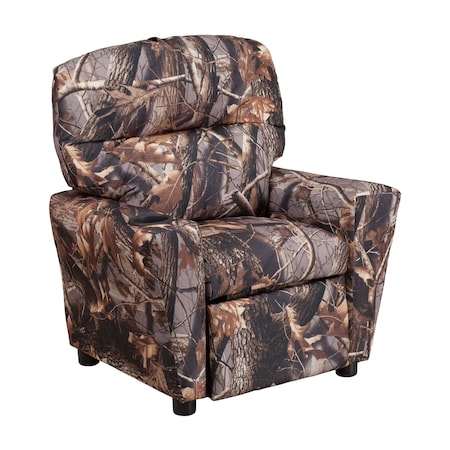 Camo Fabric Kids Recliner, 25