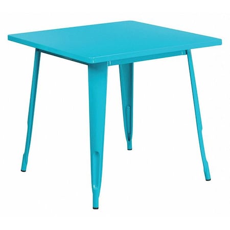 Teal-Blue Metal Table, 31.5SQ MPN:ET-CT002-1-CB-GG