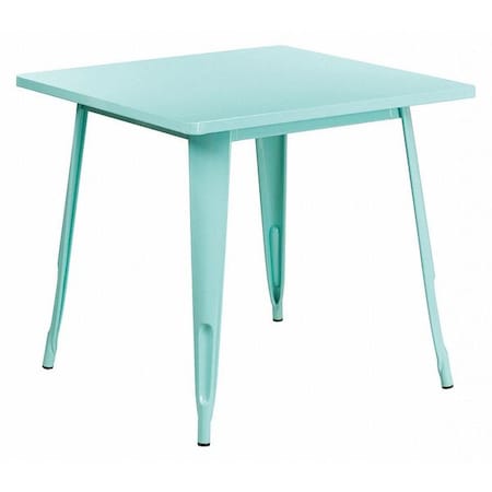 Mint Green Metal Table, 31.5SQ MPN:ET-CT002-1-MINT-GG