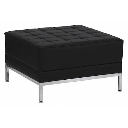 HERCULES Imagination Series Black LeatherSoft Ottoman MPN:ZB-IMAG-OTTOMAN-GG