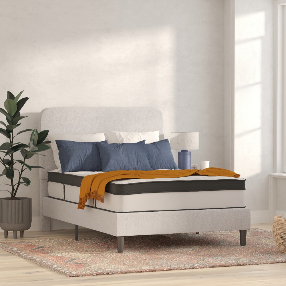 Flash Furniture Capri Mattress, Full Size, 12inH x 54-1/4inW x 75-1/2inD, White MPN:CLBT33PMR12MF