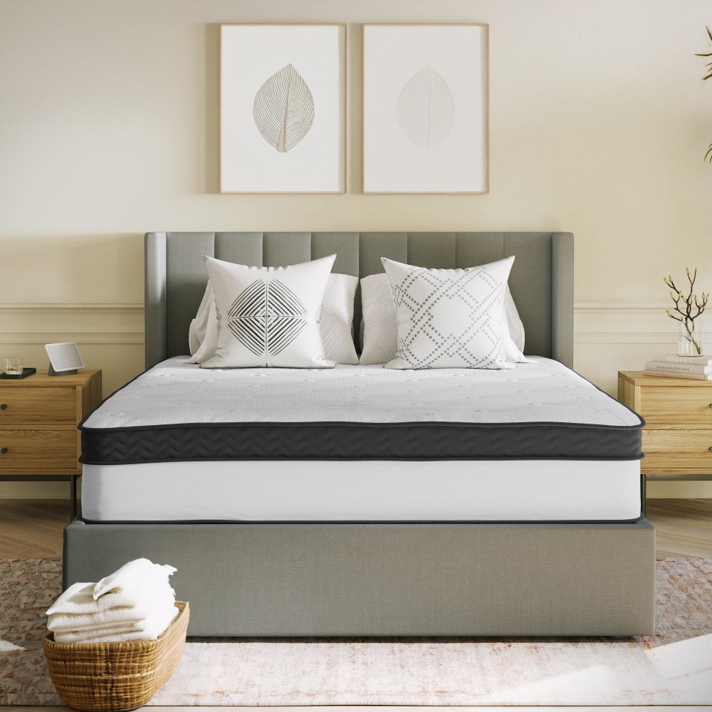 Flash Furniture Capri Mattress, Queen Size, 12inH x 60inW x 80inD, White MPN:CLBT33PMR12MQ