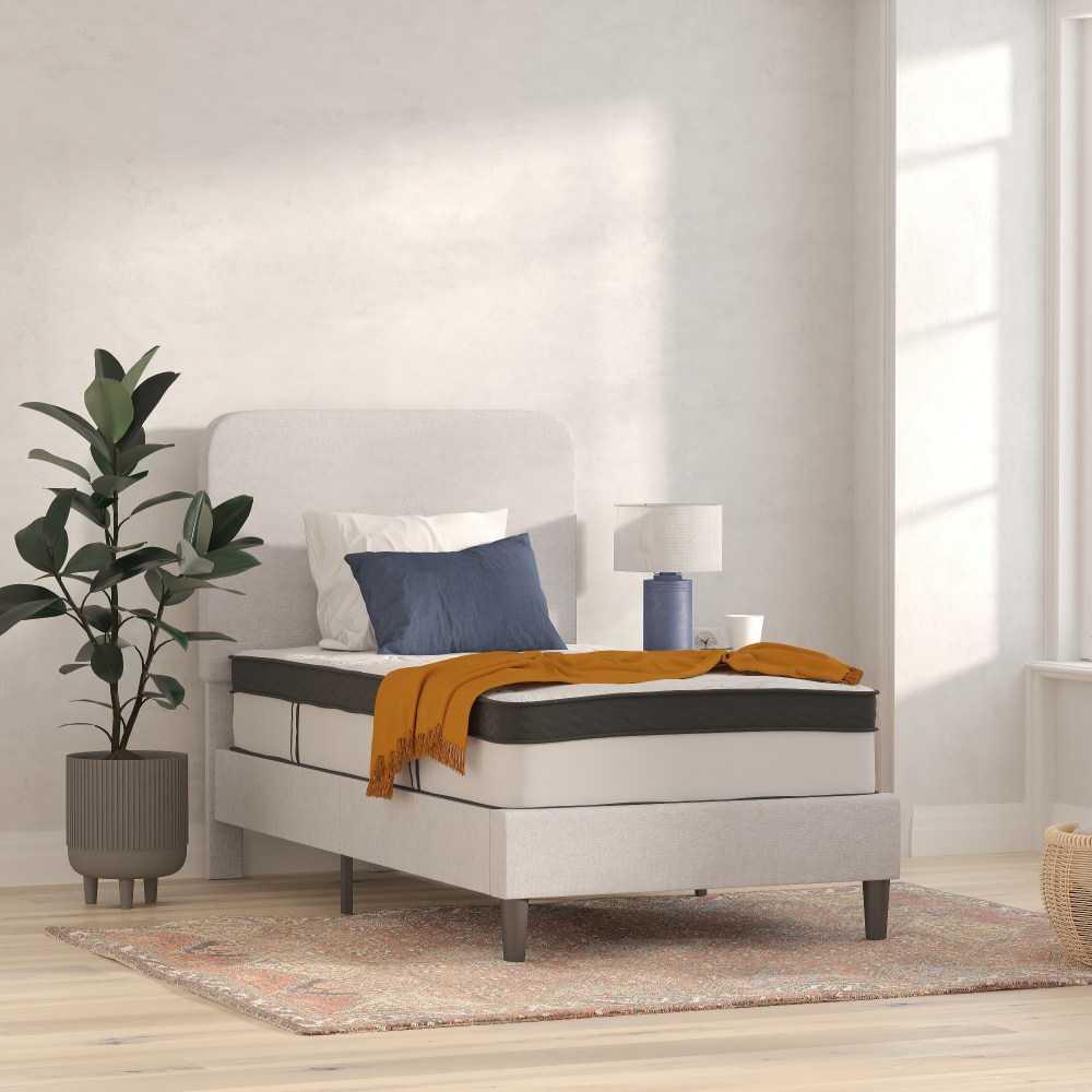 Flash Furniture Capri Mattress, Twin Size, 12inH x 39inW x 75inD, White MPN:CLBT33PMR12MT