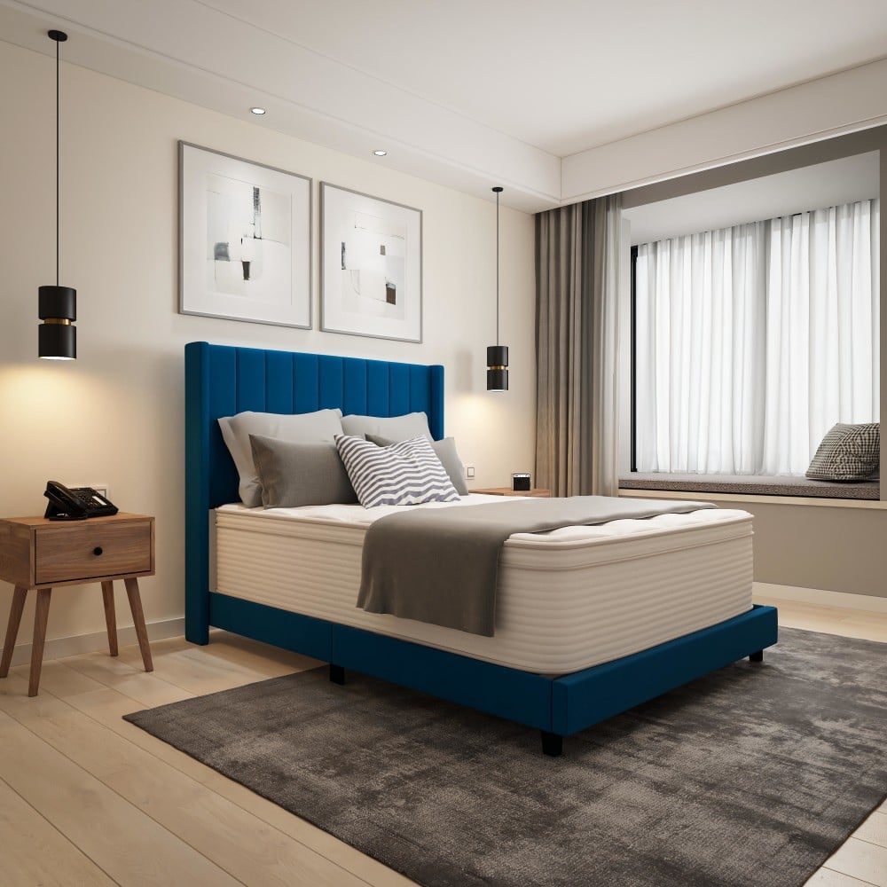 Flash Furniture Vista Hospitality-Grade Commercial Mattress In A Box, Full Size, White MPN:CLLUXET23214F