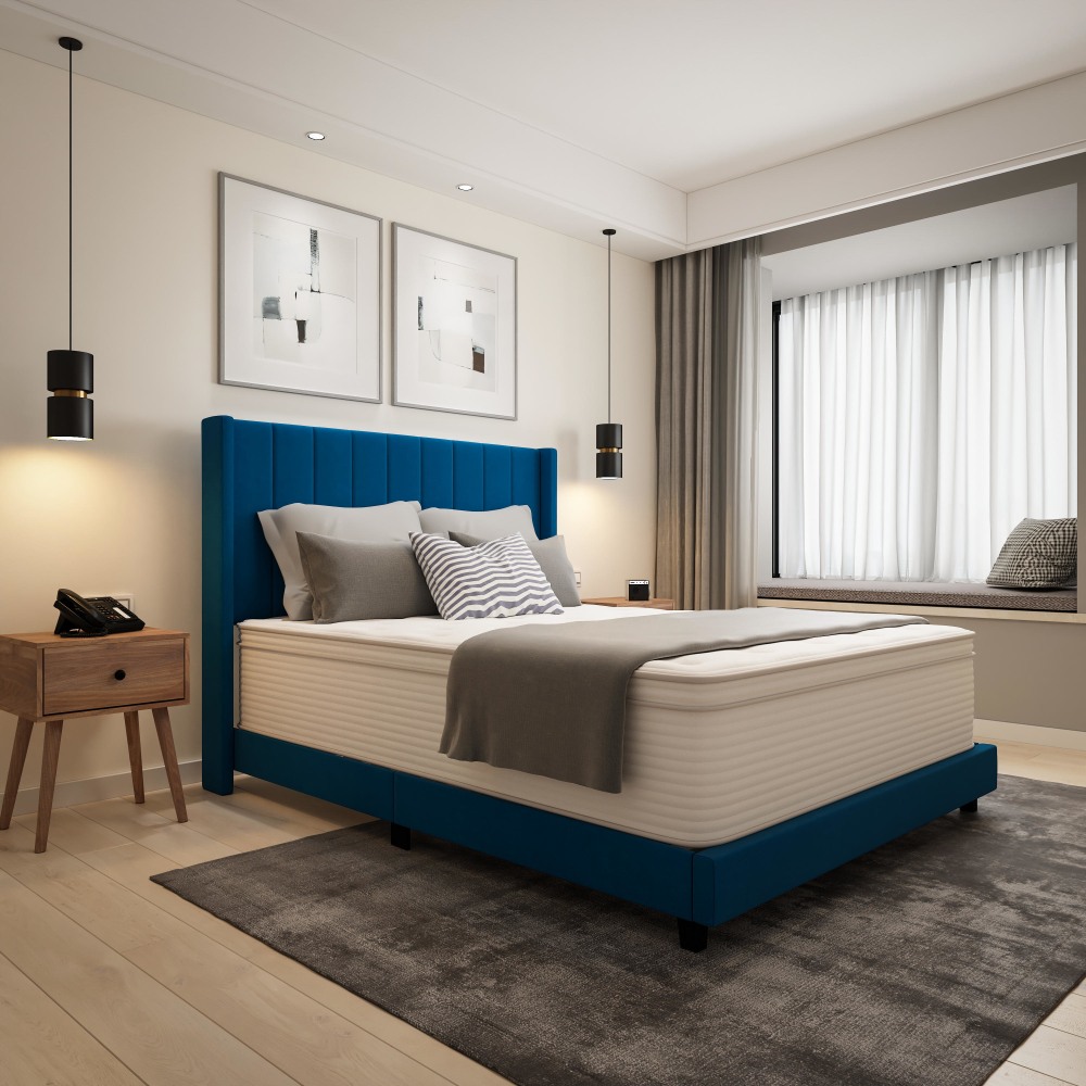Flash Furniture Vista Hospitality-Grade Commercial Mattress In A Box, Queen Size, White MPN:CLLUXET23214Q