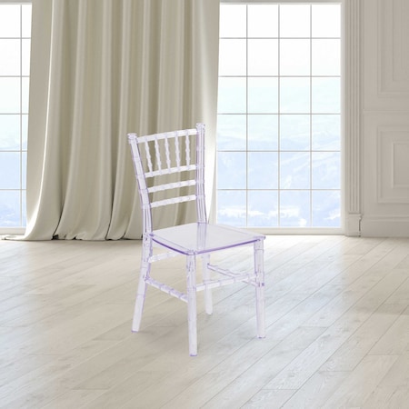 Kids Crystal Transparent Chiavari Chair, PK10 MPN:10-LE-L-7K-CL-GG