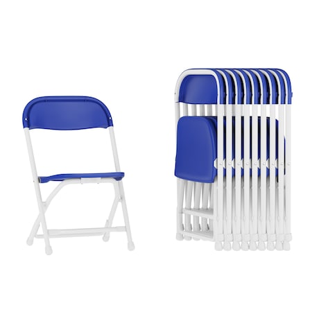 Kids Blue Plastic Folding Chair, PK10 MPN:10-Y-KID-BL-GG