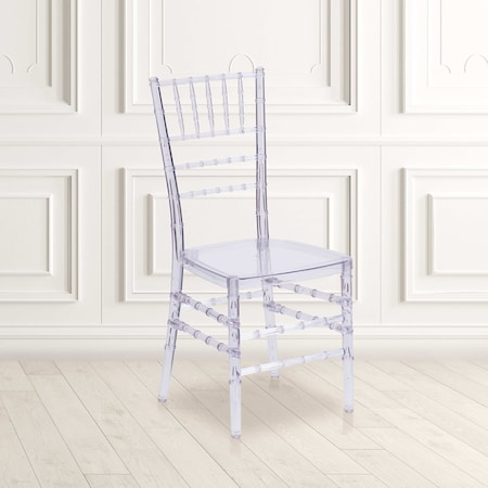 Flash Elegance Crystal Ice Stacking Chiavari Chair, PK2 MPN:2-BH-ICE-CRYSTAL-GG