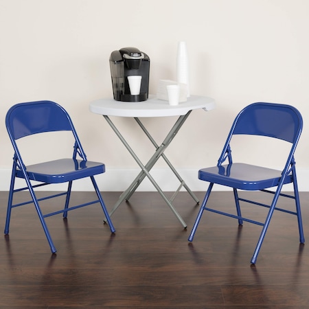 Cobalt Blue Folding Chair, PK2 MPN:2-HF3-BLUE-GG
