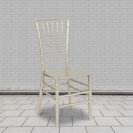 HERCULES Series Champagne Resin Stacking Chiavari Chair, PK2 MPN:2-LE-CHAMP-M-GG