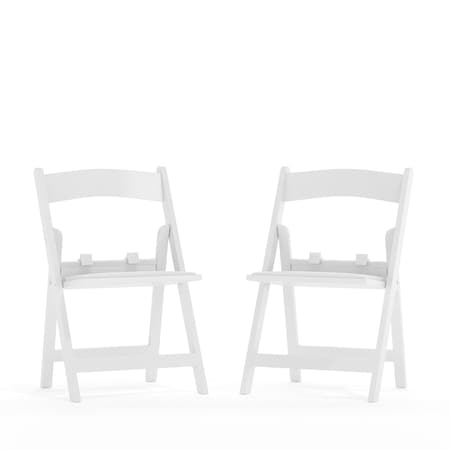 Kids White Resin Folding Chair with White Vinyl Padded Seat, PK2 MPN:2-LE-L-1K-GG