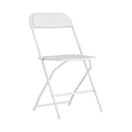 Hercules Series Plastic Folding Chair White - 2 LB Weight Capacity Comfortable Event Chair-Lightweight Folding Chair, PK2 MPN:2-LE-L-3-WHITE-GG