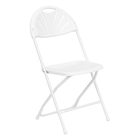 White Plastic Folding Chair, PK2 MPN:2-LE-L-4-WHITE-GG