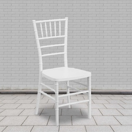 HERCULES PREMIUM Series White Resin Stacking Chiavari Chair MPN:2-LE-WHITE-GG
