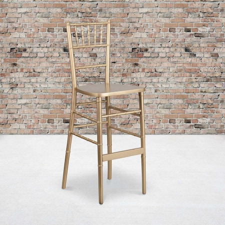 HERCULES Series Gold Wood Chiavari Barstool, PK2 MPN:2-XA-CH-BAR-GO-GG